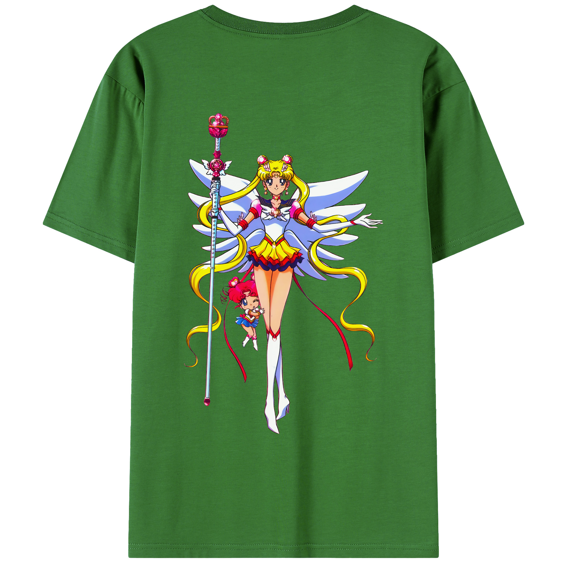（画像用） 美少女戦士セーラームーン 月野 うさぎ つきの うさぎ Sailor Moon Tsukino Usagi レディース半袖Tシャツ(バックプリント)
